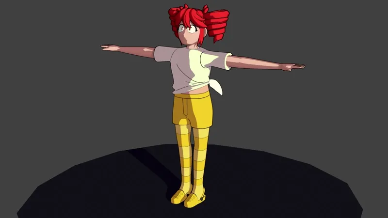 3D Model of Kasane Teto from Birdbrain by Jamie Paige